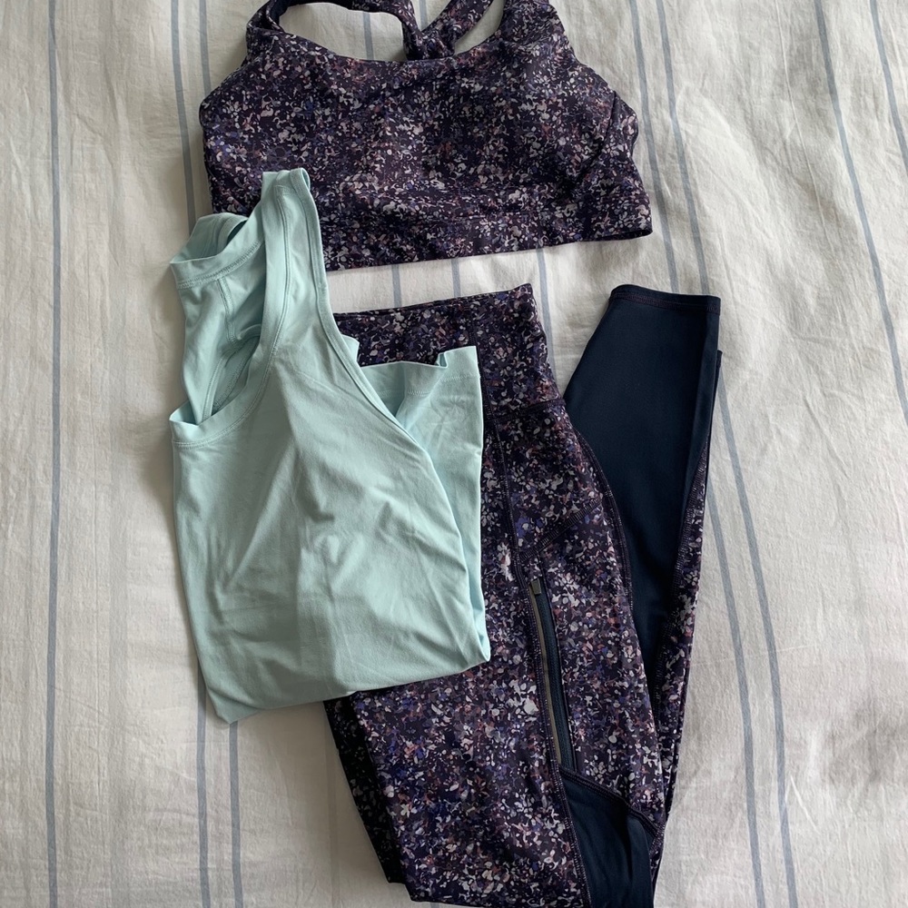 Athleta 3 piece outfit, M/L, LIKE NEW! GORGEOUS